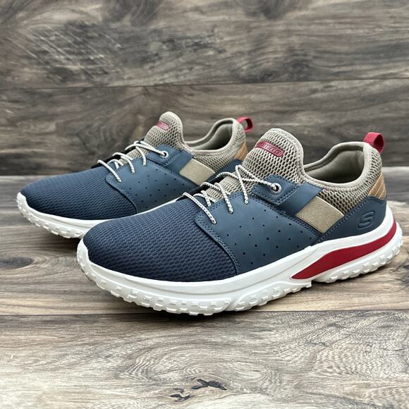 Skechers Relaxed Fit Solvano Caspian Navy Comfort Sneakers Athletic Shoes 11 45 - Picture 6 of 13